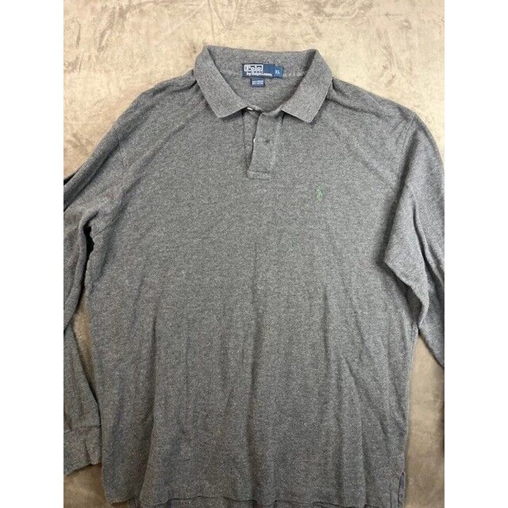Polo Ralph Lauren Rugby Polo Shirt Men’s Size XL Gray Long Sleeve